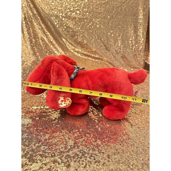 TY BEANIE BUDDIES RED ROVER DOG W/ Handkerchief, Plush Stuffed Animal Puppy P9 - Picture 10 of 11